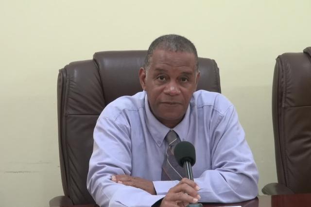 Eric Evelyn, Chairperson of the Gingerama Festival Committee delivering remarks at a press conference to launch the 2016 Gingerama Festival at the Ministry of Finance conference room on November 17, 2016